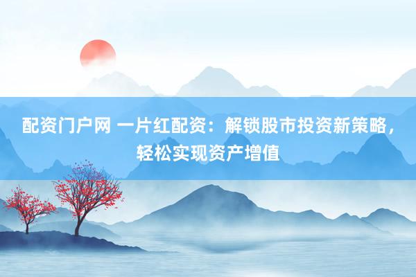 配资门户网 一片红配资：解锁股市投资新策略，轻松实现资产增值